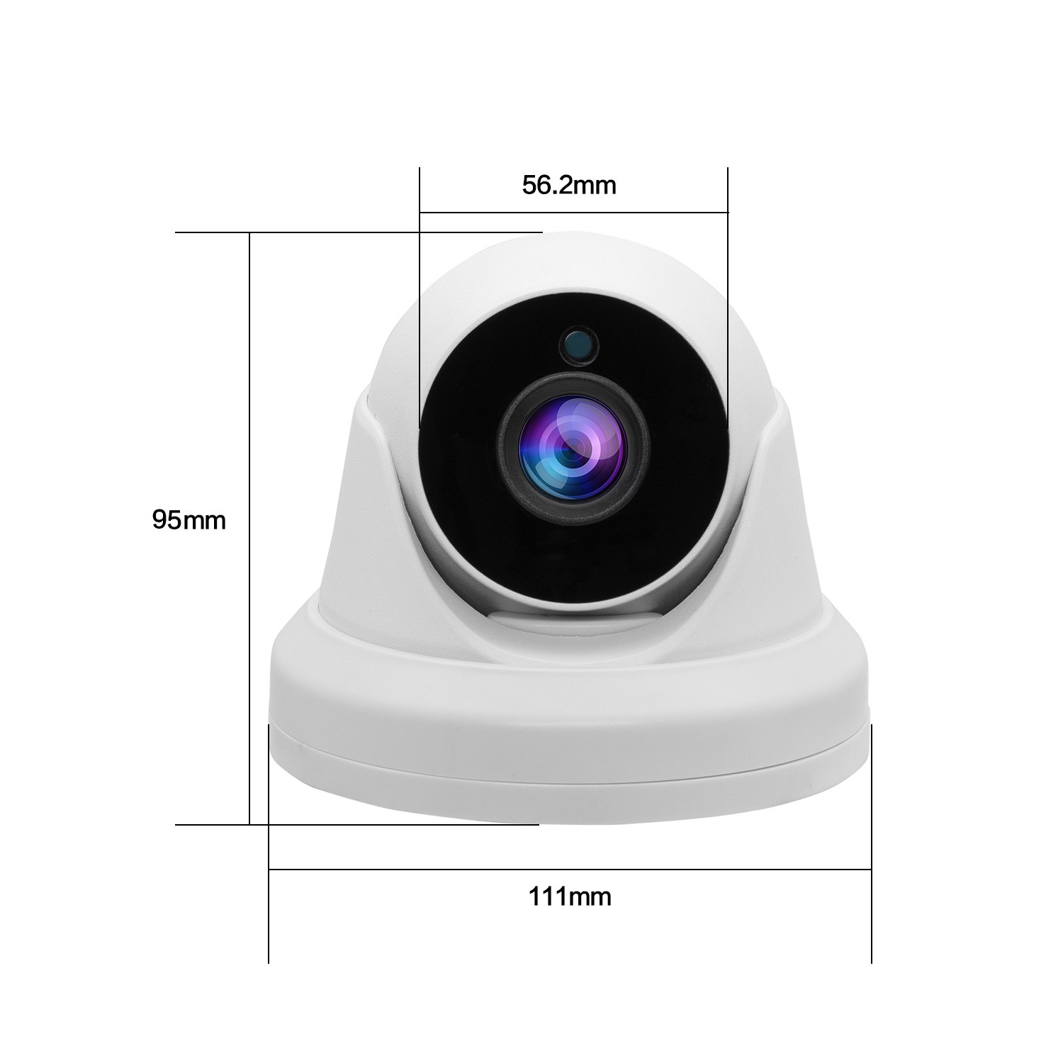 Megapixel 2MP Mini IR Turret IP POE camera