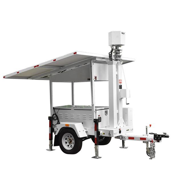 Mobile Solar Power Rapid deployment temporary Construction Site CCTV Monitoring
