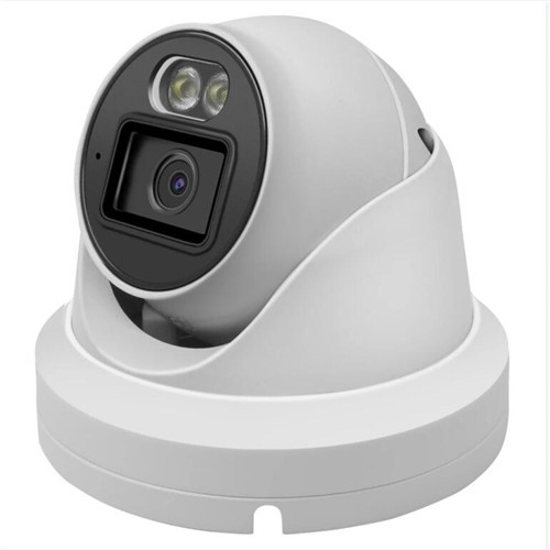 Megapixel Dual Light Full Color IR Turret IP Camera 5Mp PoE