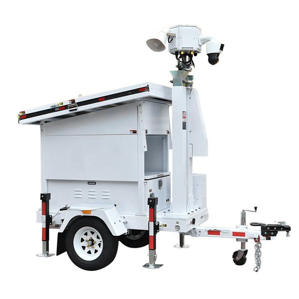Mobile Surveillance Units Solar Power Rapid deployment CCTV temporary Construction Site