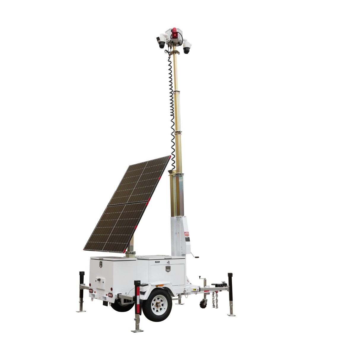 Mobile Solar Power Rapid deployment CCTV temporary Construction Site